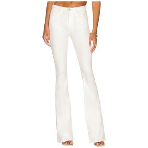 Hudson Flare Jeans Ferris Womens Wide Flare Leg White Sz 26 Low Rise NWT